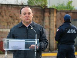 Alberto Uribe anuncia los nombramientos del segundo y tercero al mando policiaco en Tlajomulco y a ocho supervisores. ESPECIAL / Ayuntamiento de Tlajomulco