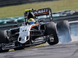 Pérez superó a su compañero de escudería Nico Hulkenberg, quien terminó en octavo, y a Fernando Alonso, siete. AFP / P. Ugarte