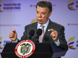 Santos deberá planear una nueva ruta tras el rechazo al pacto de paz en el plebiscito. AFP / C. Carrión