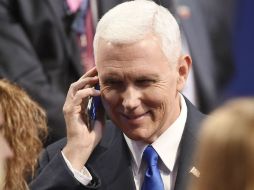 Pence se mostró calmado en el debate, pero en apuros para defender a su jefe Donald Trump. AFP / S. Loeb