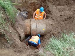 Debido a lo complejo de los trabajos, se prevé que la reparación tenga una duración de 48 horas y que terminen el viernes a medianoche. ESPECIAL / siapa.gob.mx