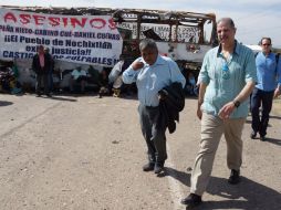 El equipo de investigadores permaneció poco tiempo en la zona donde el 19 de junio fallecieron ocho personas. SUN / JMA