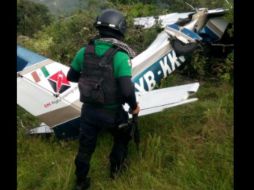 La avioneta cayó en la zona montañosa central de Veracruz. TWITTER / @SP_Veracruz
