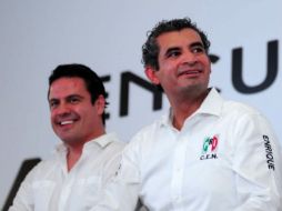 Durante su intervención, Aristóteles destacó el liderazgo de Ochoa y celebró que el senador Arturo Zamora formara parte de CEN tricolor TWITTER / EnriqueOchoaR