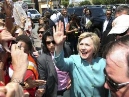 La candidata demócrata ha empezado a ganar terreno en los estados clave y con las mujeres de Estados Unidos. AP / M. Evans