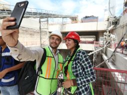 Estudiantes de Ingeniería Civil de la UdeG se mostraron sorprendidos por las obras en La Normal. EL INFORMADOR / G. Gallo