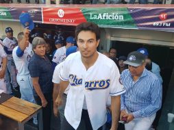 Pérez dijo haberse sentido nervioso en el montículo. TWITTER / @charrosbeisbol