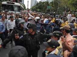 Los inconformes protestaron por el regreso inmediato de los docentes. SUN / F. Ramírez