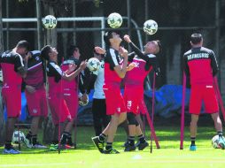 Entrenamiento. Práctica del primer equipo de los rojinegros en La Madriguera. MEXSPORT /