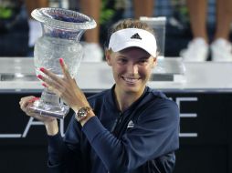 Este éxito en Hong Kong confirma el excelente momento de forma de Wozniacki. AP / V. Vu
