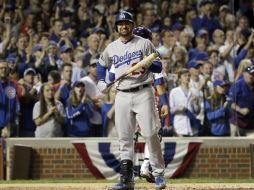 El mexicano Adrian González fue el único bateador que puso una rayita en el marcador. AP / D. Phillip