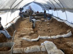 La zona es descubierta durante unas excavaciones para llevar a cabo la construcción de un edificio. EFE / Y. Shwartz