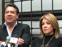 Urquidi (der) ofreció una conferencia de prensa para hablar de la herencia de 'Juanga'. SUN / G. García