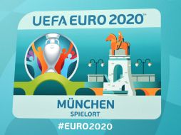 El torneo será albergado por 13 ciudades europeas, por lo que cada emblema incluye el puente más representativo de cada urbe. AFP / C. Stache