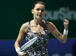 En la fase de semifinales, Radwanska se medirá a la número uno del mundo, la alemana Angelique Kerber. EFE / W. Woon