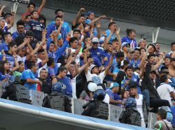 Muy pocas personas adhirieron a la protesta en el Azul. NTX / G. Durán