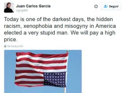 'Pagaremos un alto precio por triunfo de Trump', dice el director. TWITTER / @jcgs68