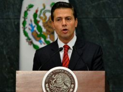 El jefe del Ejecutivo asegura que su prioridad es ''cuidar a México y proteger a los mexicanos''. AFP / P. Pardo
