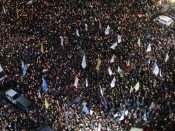 De acuerdo con los organizadores de la protesta, en la marcha pueden participar hasta un millón de personas. AP / A. Young-joon