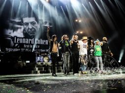 Guns N' Roses se despidió con la música de Cohen de los 45 mil aficionados brasileños. TWITTER / @gunsnroses