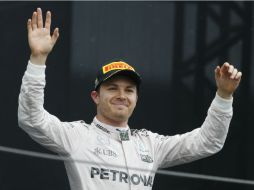 El alemán terminó hoy en segundo lugar el Gran Premio de Brasil. AP / L. Correa