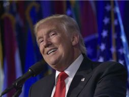 En su primera entrevista como mandatario electo, Trump intentó enviar un mensaje tranquilizador a su país. AFP / M. Ngan