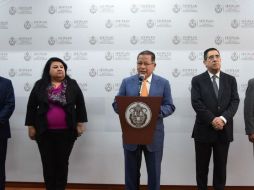 Gómez Pelegrín (d) fue el sexto titular de la Secretaría de Finanzas nombrado por Duarte durante su administración. TWITTER / @flavino_rios