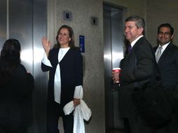 Margarita Zavala expresó que será muy importante que resuelvan el tema próximamente. SUN / V. Rosas