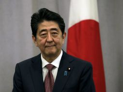 Abe habló con la prensa luego de reunirse con Trump en la Torre del magnate. EFE / J. Szenes