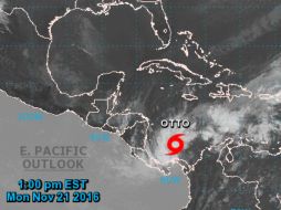 El meteoro dejará intensas lluvias hasta el miércoles en zonas del centro y oeste de Panamá y el sureste de Costa Rica. ESPECIAL / nhc.noaa.gov