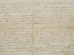 Según la casa Doyle, Bolívar escribió esta carta tras ganar la batalla de Cúcuta. ESPECIAL / doyle.com