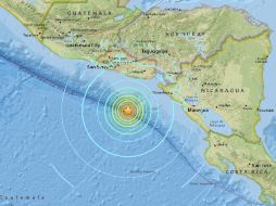 Diagrama que muestra la ubicación del epicentro del temblor de este jueves. ESPECIAL / usgs.gov