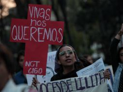 Centenares de mujeres marcharon en ciudades de México, donde en 2015 hubo cerca de seis asesinatos de féminas por día. EFE / S. Gutiérrez
