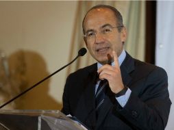 Diputados panistas integrantes de la LX Legislatura regresan a San Lázaro para reunirse con Calderón. AFP / ARCHIVO