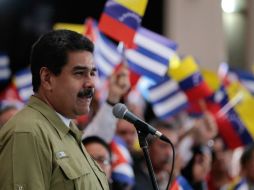 Maduro aseguró que no se rendirá ni en las buenas ni en las malas. EFE /
