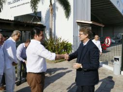 Aristóteles Sandoval y Enrique de la Madrid inauguran la ''Rueda de Negocios: Conéctate al Turismo'' en Puerto Vallarta. TWITTER / @AristotelesSD
