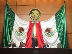 El secretario de Comunicaciones y Transportes asistió a la comparecencia por la glosa del Cuarto Informe de Gobierno. TWITTER / @gruizesp