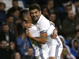 Enzo anotó su primer gol oficial con el equipo madridista en el minuto 63. EFE / E. Naranjo