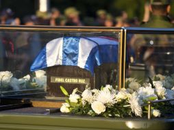 Las cenizas del líder de la revolución cubana salieron de la sede de las Fuerzas Armadas, en una urna de madera de cedro. AP / D. Boyland