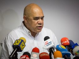 El secretario ejecutivo de la alianza opositora venezolana Mesa de la Unidad Democrática (MUD), Jesús Torrealba. EFE / M. Gutiérrez