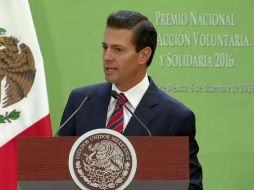 Este martes, el Presidente Peña Nieto entrega nueve reconocimientos en las categorías individual, grupal y juvenil. TWITTER / @PresidenciaMX