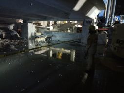 El accidente ocurrió poco después de las 18:00 horas en una obra en construcción. ESPECIAL / Protección Civil