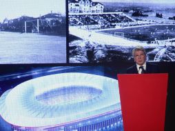 Atlético se mudará la próxima temporada de su estadio actual, el Vicente Calderón, para ocupar su nuevo hogar. AFP / P. P. Marcou