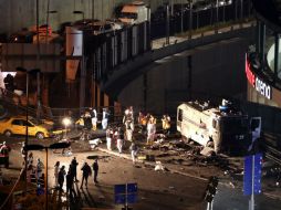 Süleyman Soylu confirmó que hubo dos explosiones sobre las 19:30 horas. EFE / T. Bozoglu