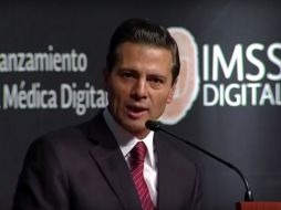 El Presidente Enrique Peña Nieto encabeza el lanzamiento de la Cita Médica Digital, del IMSS. YOUTUBE / Gobierno de la República
