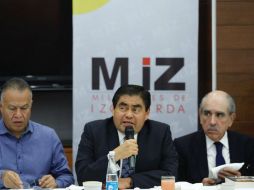 La corriente M.IZ. intenta que el PRD no se convierta en un partido satélite del PAN, destacan en conferencia de prensa. TWITTER / @MBarbosaMX