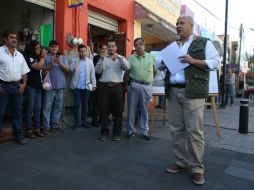 Alfaro ofrece una disculpa a los comerciantes y vecinos de la zona pues la obra se terminó con un atraso de tres semanas. EL INFORMADOR / R. Tamayo