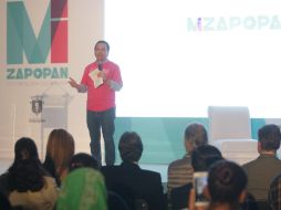 El alcalde explica que Mi Zapopan es una iniciativa sin precedente en Jalisco y en la República Mexicana. ESPECIAL / Ayuntamiento de Zapopan