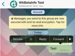 El grupo WABetaInfo comunicó en Twitter esta mañana las novedades que incorporará la 'app'. TWITTER / @WABetaInfo