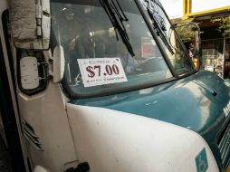 Transportistas han insistido en la despolitización de la tarifa del transporte, para que el monto sea con base a criterios técnicos. EL INFORMADOR / ARCHIVO